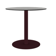 Burgundy Halo Cafe Table